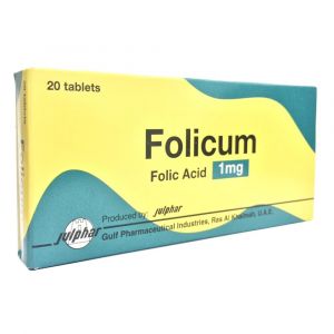 FOLICUM 1MG TAB 20S - Bait Al Dawaa